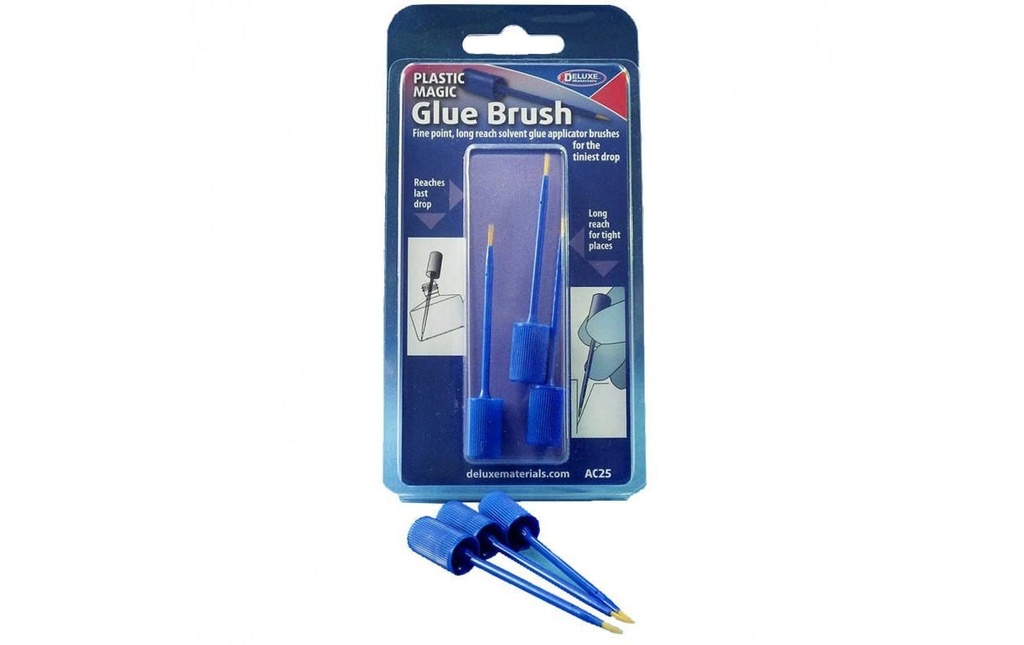 Deluxe Materials Pinceau à colle Plastic Magic Glue Brush 1 Pièce/s, Bleu