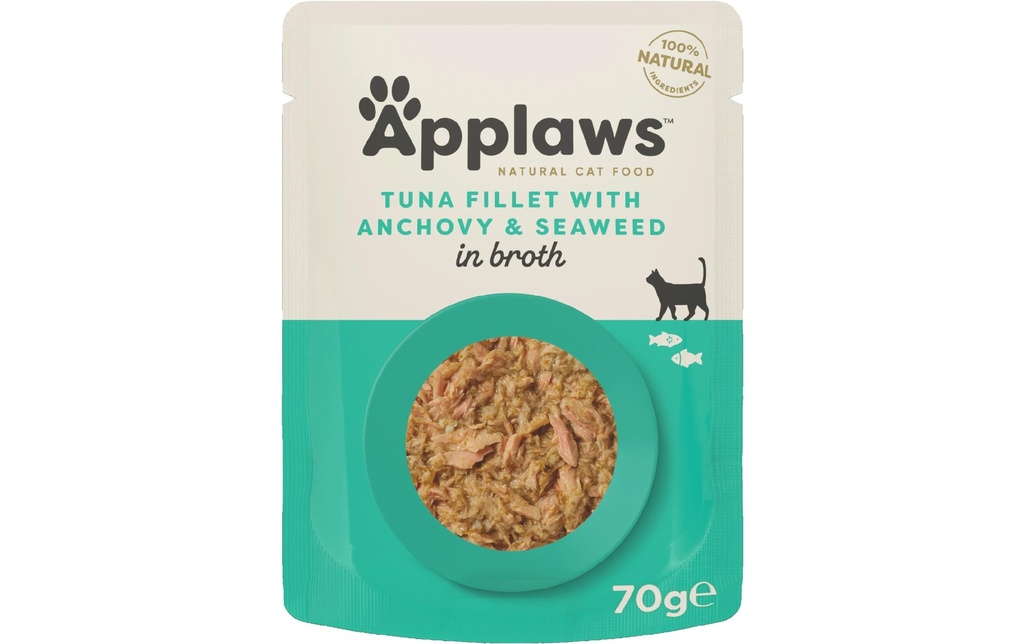 Applaws Alimentation humide Filet de thon et anchois 70 g