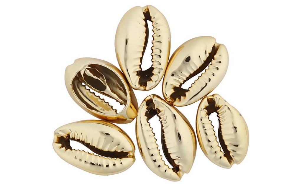Creativ Company Perles Coquilles, 20 mm, or, 6 pcs.
