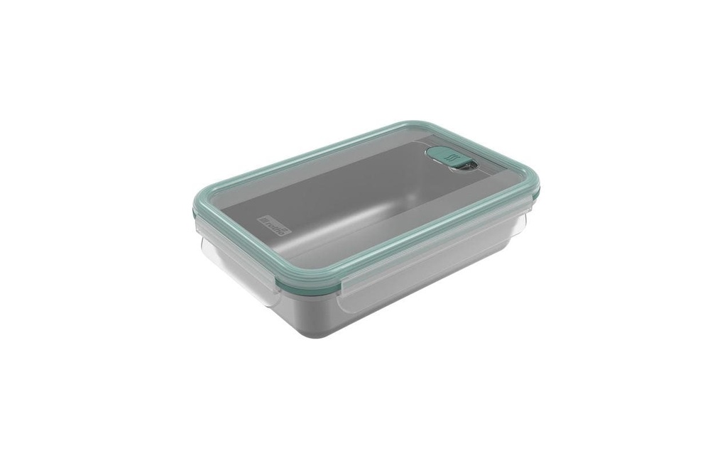 Rotho Boîte en acier inoxydable avec couvercle NALA 1 l, Argenté