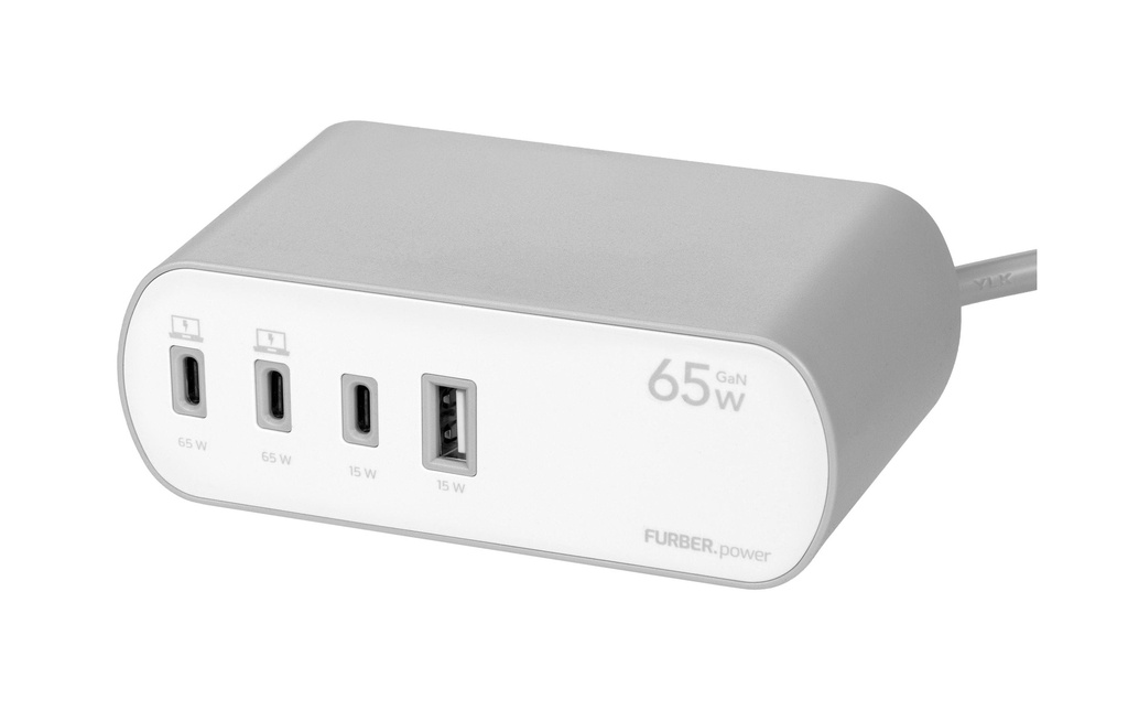FURBER.power Bloc multiprises de table DOKK, 65 W