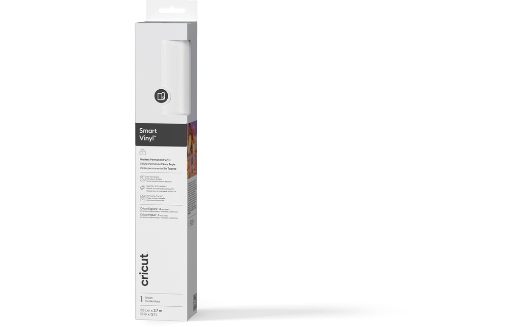 Cricut Film de vinyle Smart Permanent 33 x 366 cm, 1 Pièce/s, Blanc