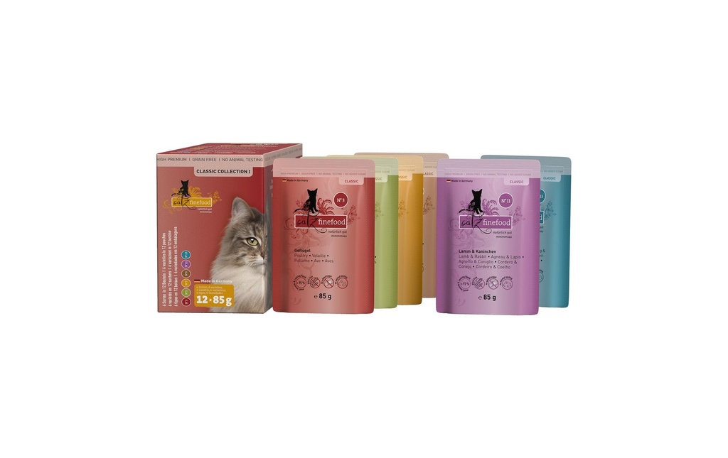 catz finefood Alimentation humide Collection classique I, 12 x 85 g