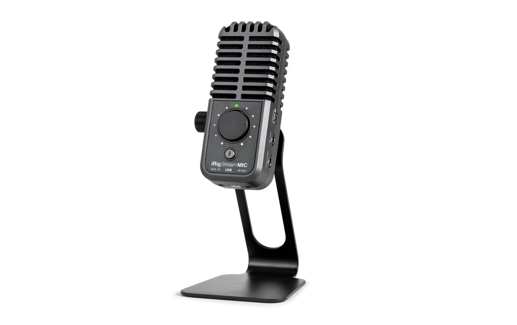 IK Multimedia Microphone à condensateur iRig Stream Mic USB