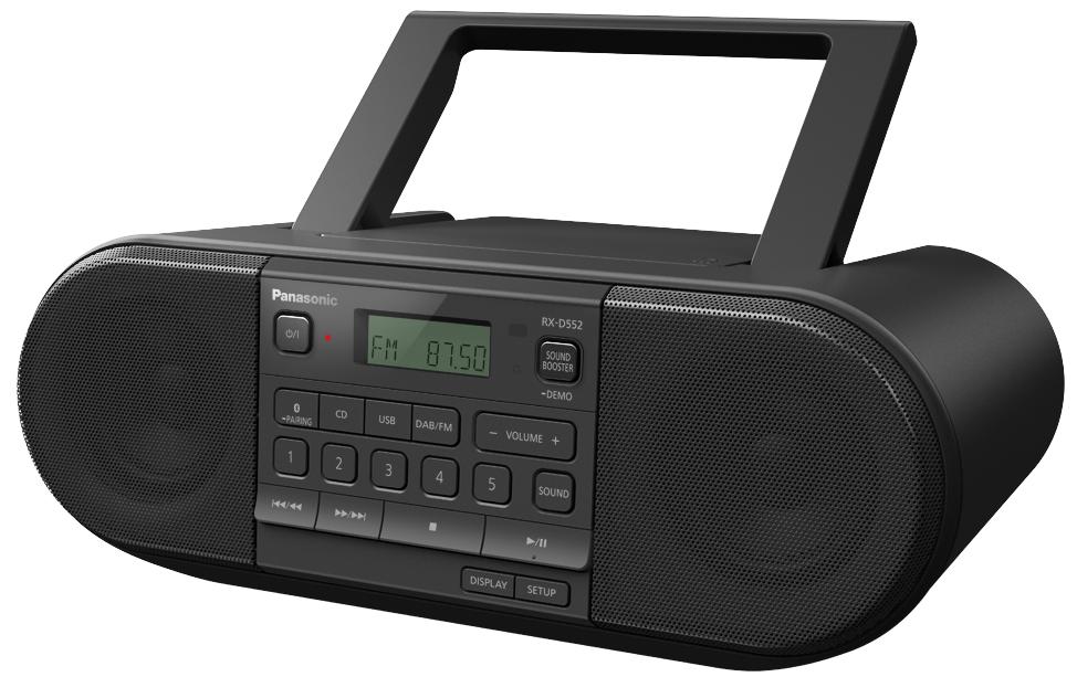Panasonic Lecteur radio/CD RX-D552 Noir