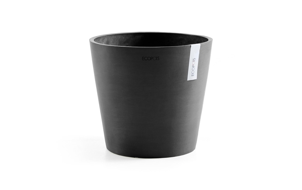 Ecopots Pot à fleur Amsterdam 40, Gris foncé