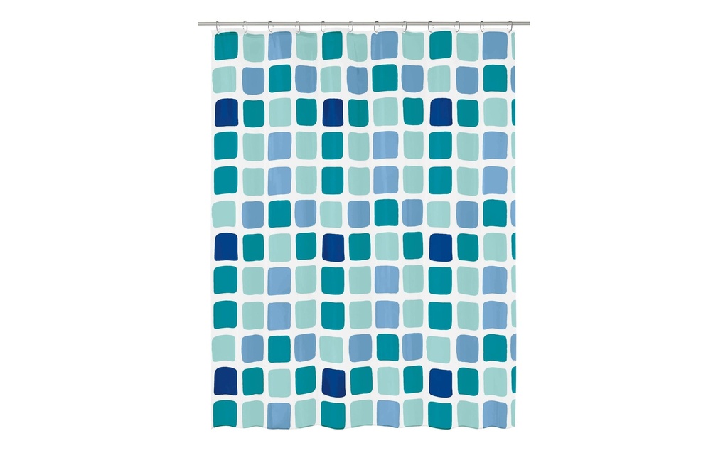 Kleine Wolke Rideau de douche Sonny 180 x 200 cm, Bleu