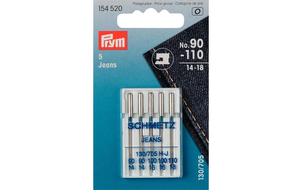 Prym Aiguille de machine à coudre Nr. 90 - 110, 5 pièces
