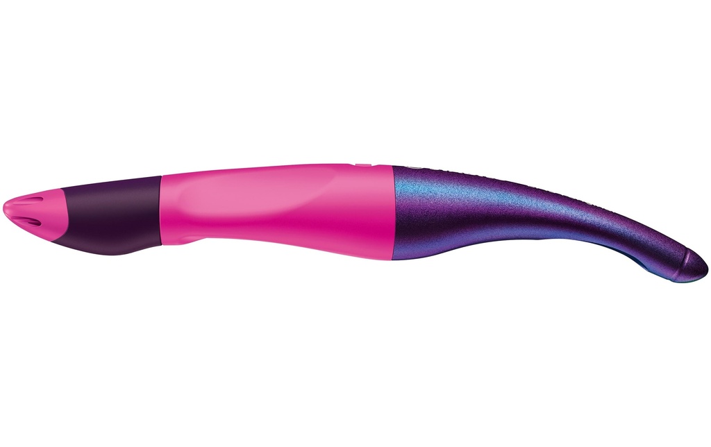 STABILO Stylo à bille roulante Easy Original Holograph 0.5 mm, Droite, Rose