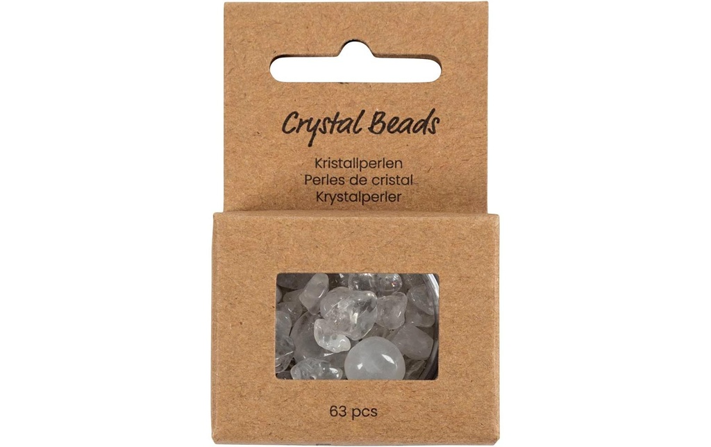 Creativ Company Kits de perles Perles de cristal Transparent, 7-12 mm