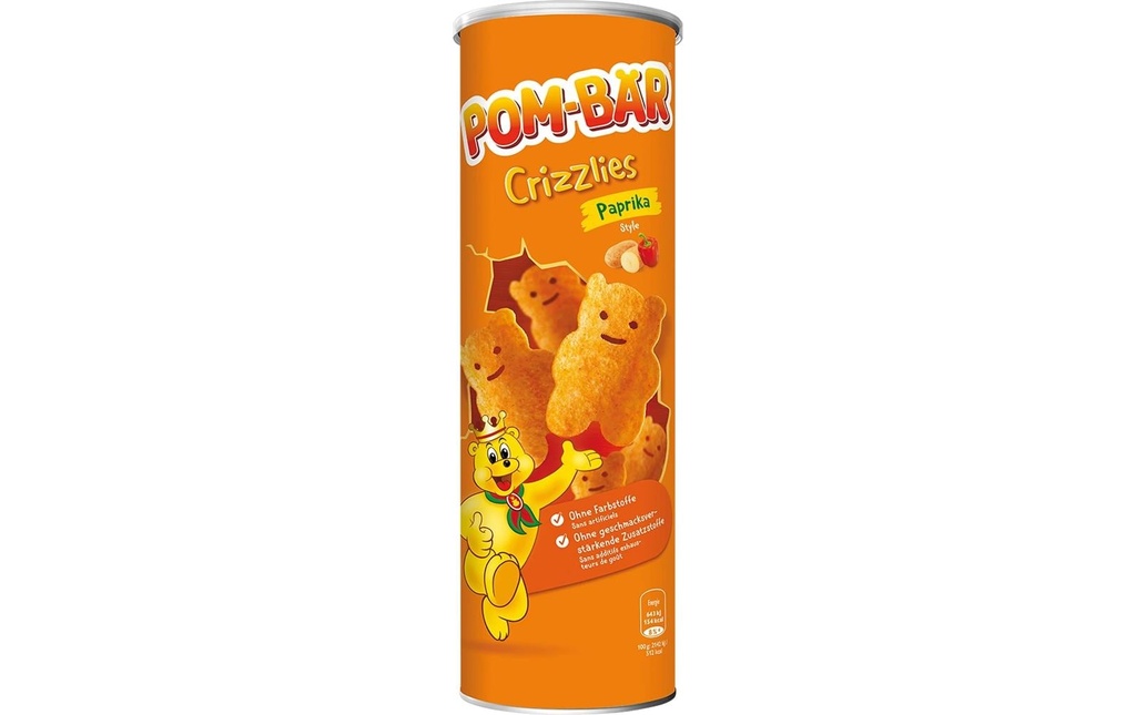 Pom-Bär Chips Crizzlies Poivron 150 g