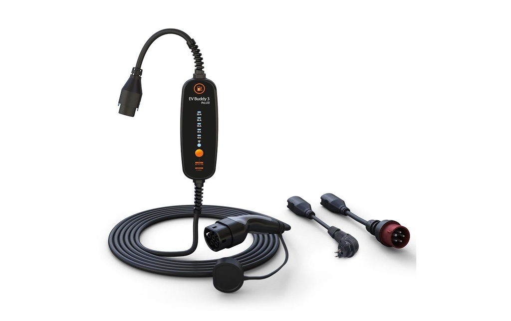 EV Buddy Câble de chargement pour EV Buddy 3 Pro LTE, 22kW, 6.5m, BT, WLAN