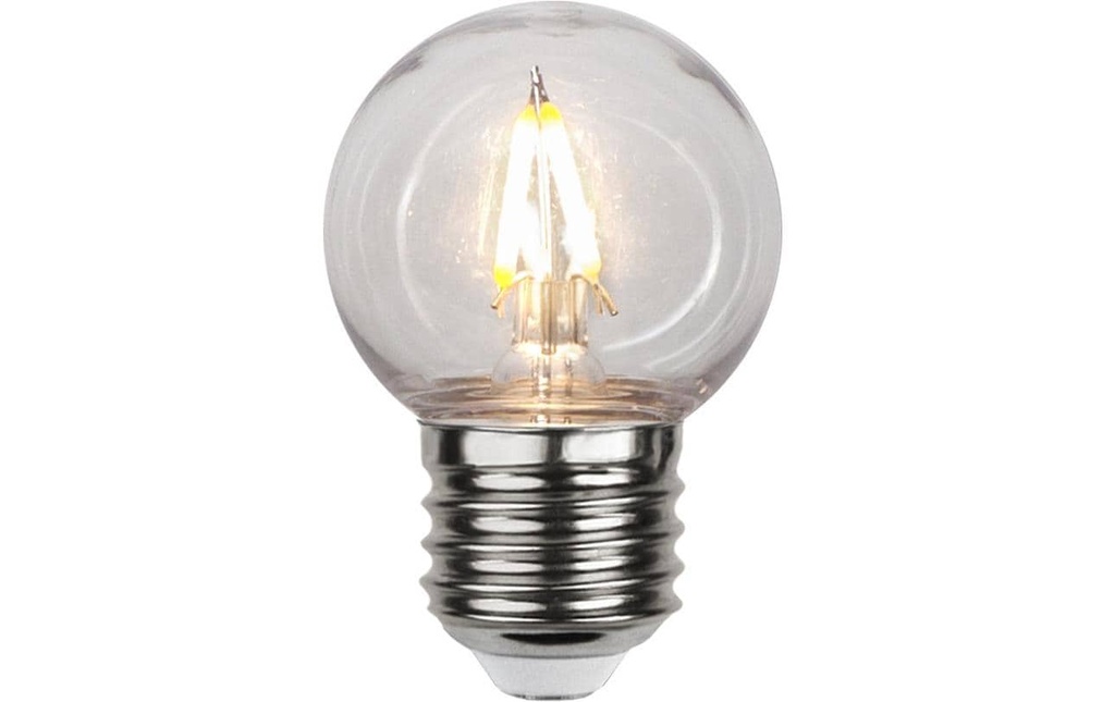 Star Trading Sources lumineuses LED, E27 G45 Éclairage extérieur PC Cover Filament