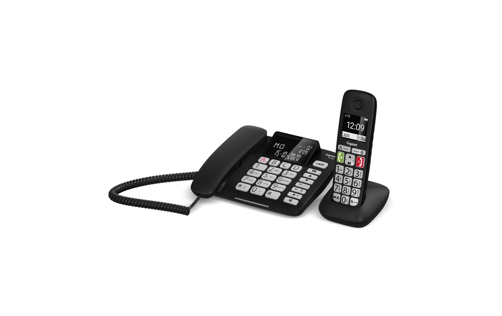 Gigaset Téléphone de bureau DL780 Plus Noir