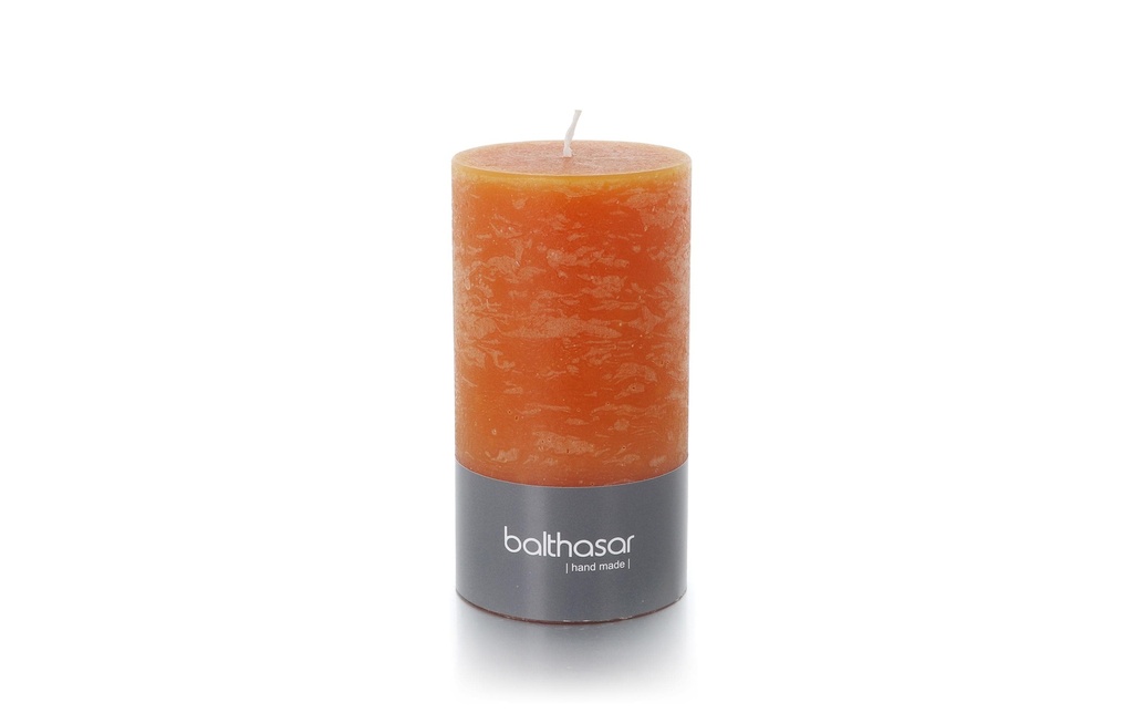 balthasar Bougie cylindrique Rustico 13 cm x 7 cm, Orange