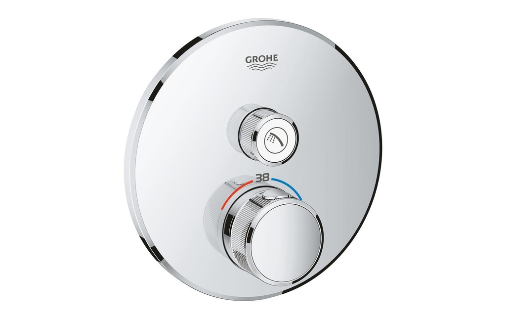 GROHE Robinetterie de douche Grohtherm SmartControl 43 mm, chromé