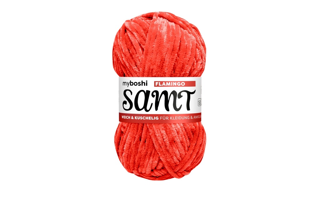 myBoshi Laine Velours chenille Flamingo 100 g, 100 m