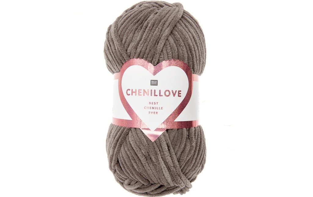 Rico Design Laine Chenillove 100 g, Brun