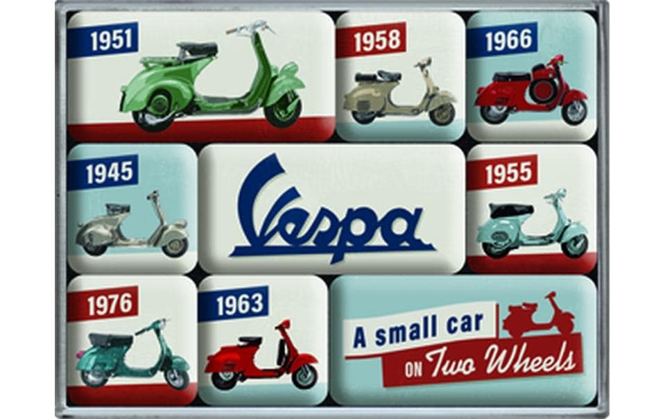 Nostalgic Art Set d'aimants Vespa 1 Pièce/s, Multicolore