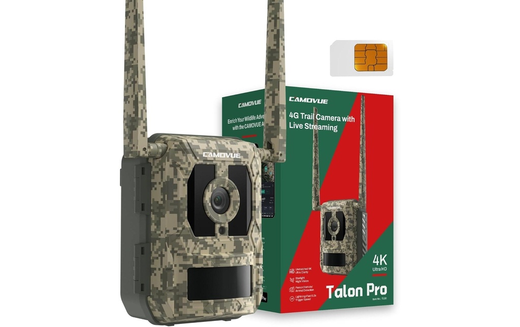 Reolink Caméra animalière Camovue Talon Pro 4K 4G LTE