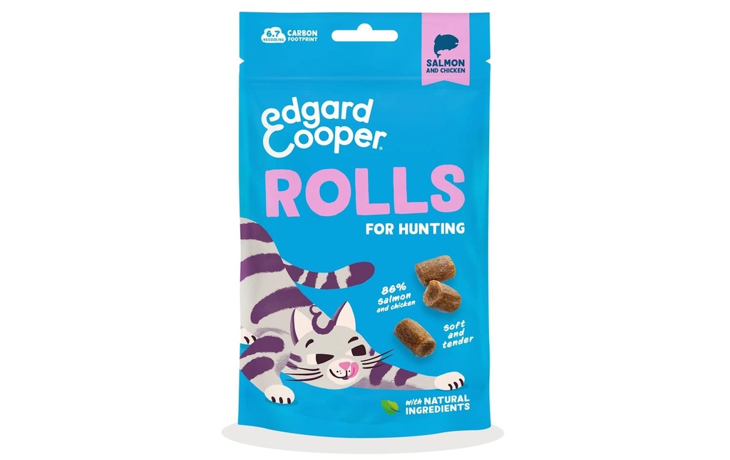 Edgard & Cooper Collation pour chat Rolls saumon 45 g