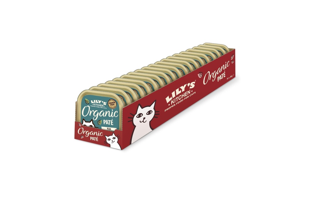 Lily's Kitchen Alimentation humide Organic Poisson, 19 x 85 g