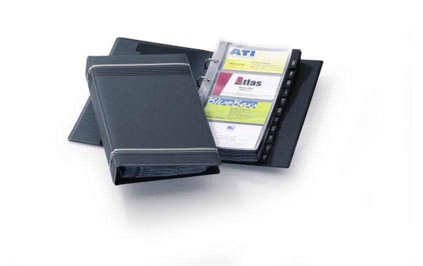 DURABLE Classeur de cartes de visite Visifix pour 200 cartes de visite, anthracite