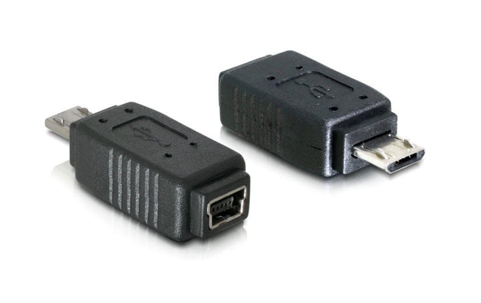 Delock Adaptateur USB 2.0 Prise mini USB B - Connecteur micro USB B