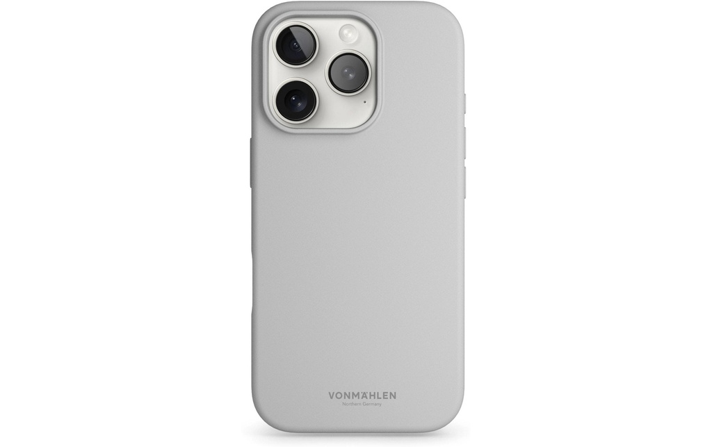 Vonmählen Coque arrière Soft Silicone iPhone 16 Pro Max Light Gray