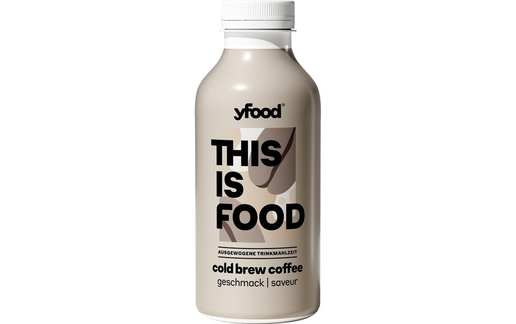 YFOOD Repas à boire Cold Brew Coffee 500 ml