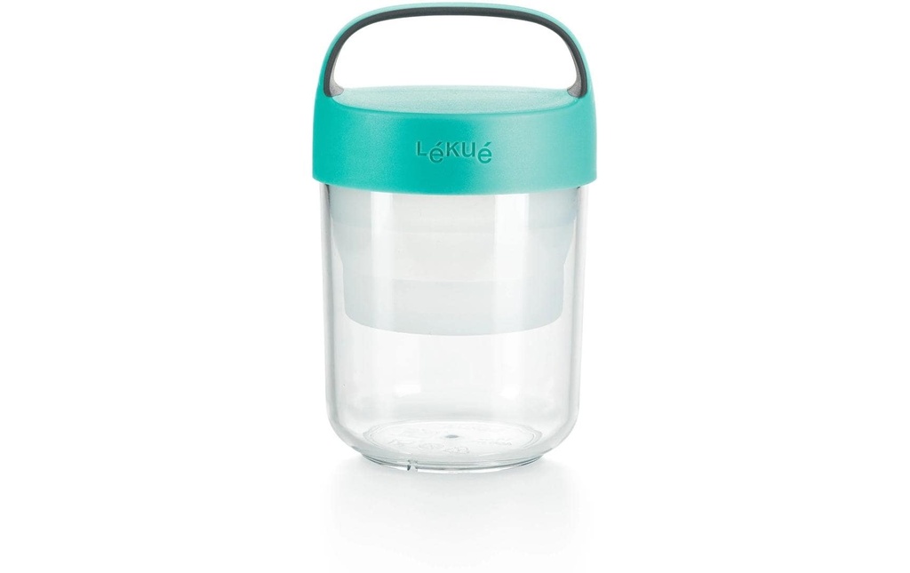 Lékué Récipient de smoothie To Go, 400 ml, Turquoise