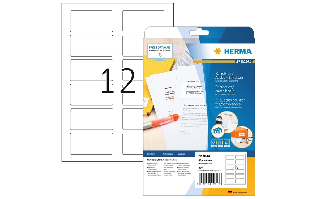 HERMA Special Code-QR 80x40 (25 pces)