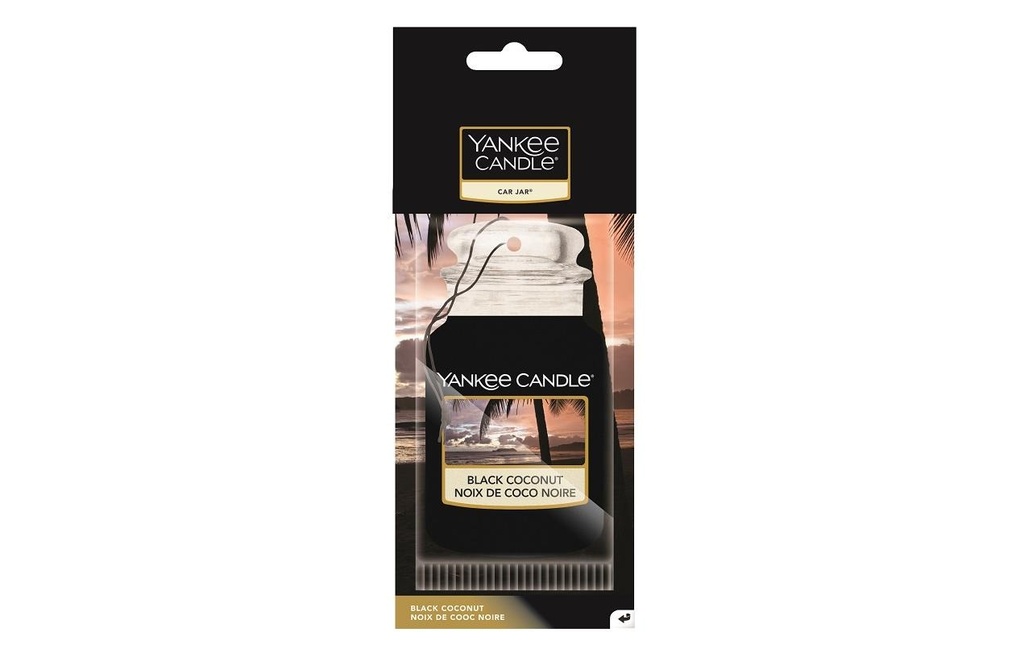 Yankee Candle Désodorisant pour voiture Car Jar Noix de coco noire