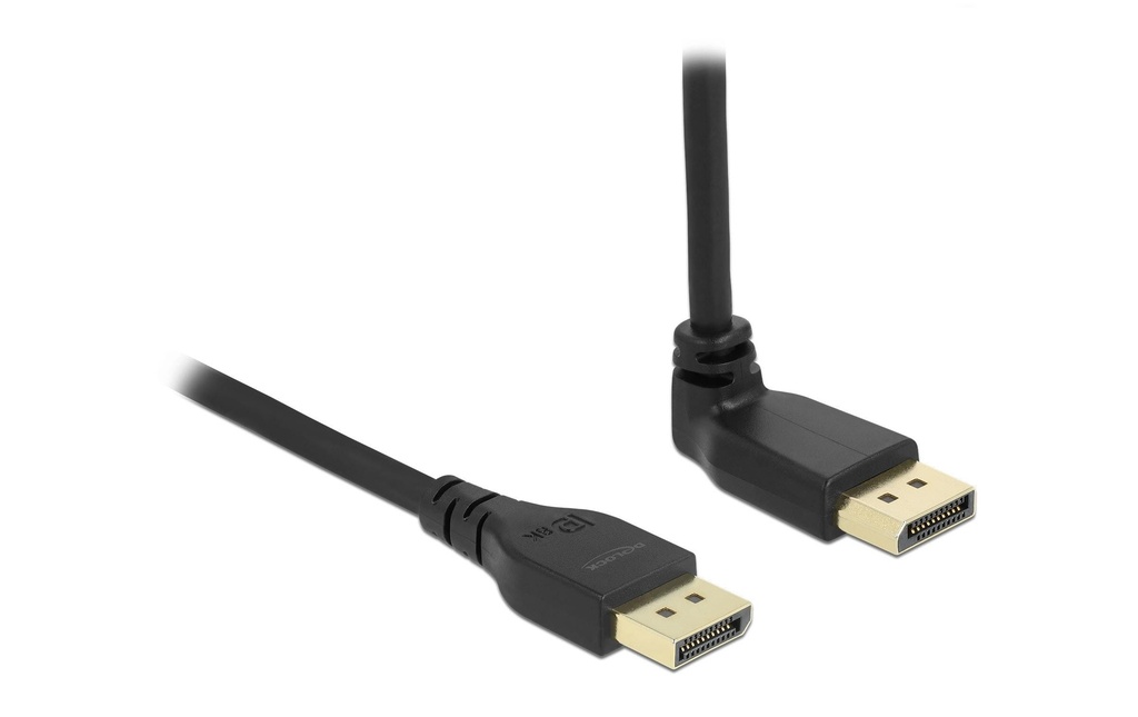 Delock Câble Coudé en haut DisplayPort - DisplayPort, 5 m, 4K 60Hz