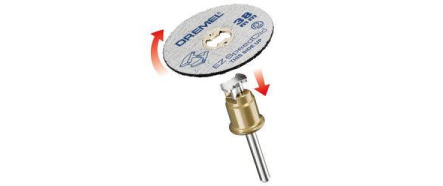 Dremel Mandrin de serrage EZ SpeedClic SC406 Kit de démarrage, 2 pièces