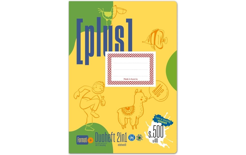 Formati Cahier duo plus 2 en 1, A4, 20 feuilles