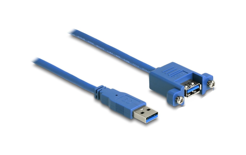 Delock Câbles rallonges à encastrer USB 3.0 USB-A - USB-A 0.25 m