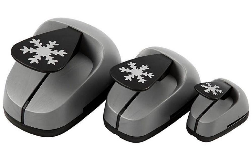 Creativ Company Perforatrice à motif Flocon de neige 3 pièces