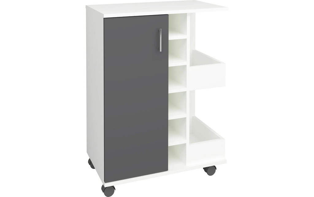 VCM Chariot de cuisine Esilo M 63 x 85 x 40 cm,  Anthracite