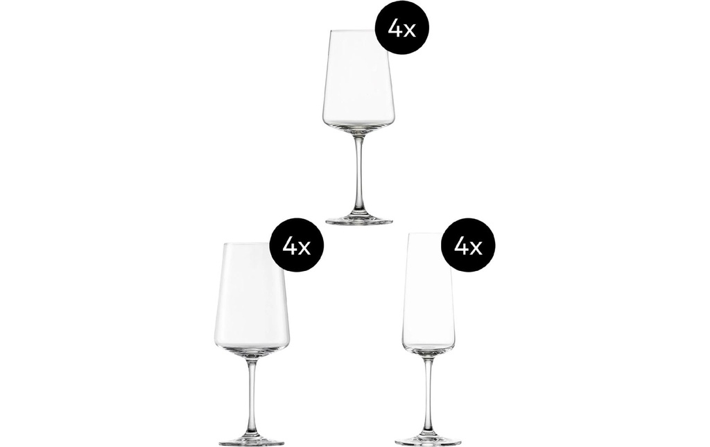 Schott Zwiesel Service de verres à vin Mio Vino 380 ml, 12 Pièce/s, Transparent