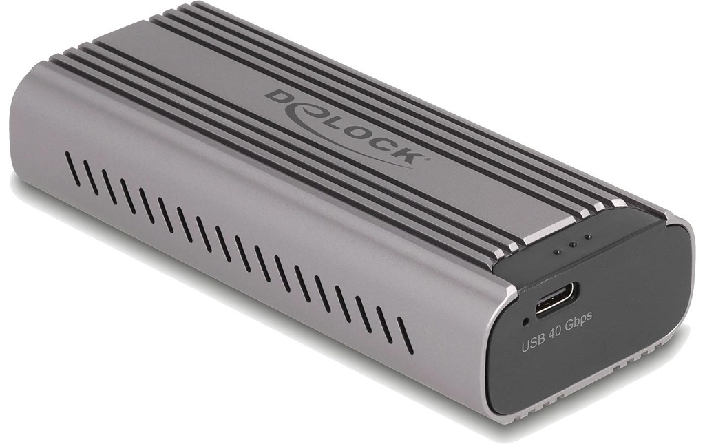 Delock Boîtier externe 1x M.2 NVMe PCIe SSD USB-C, 40 Gbps M2