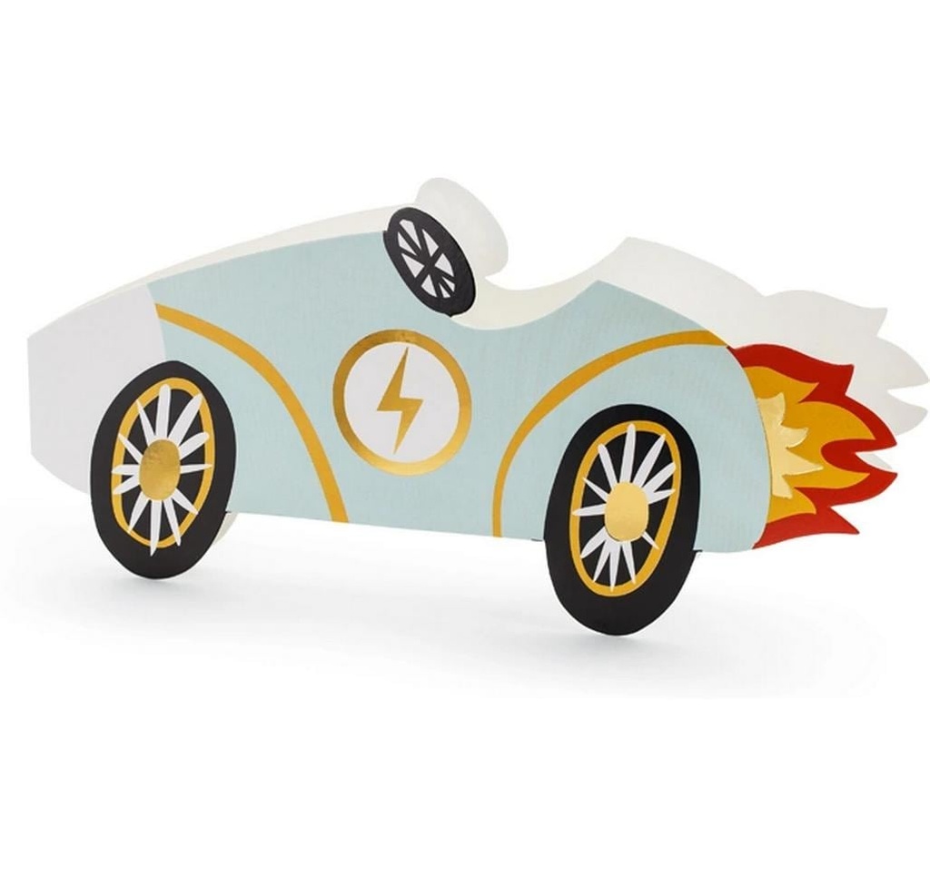Partydeco Carte d’invitation Voiture mix, 6 pièces