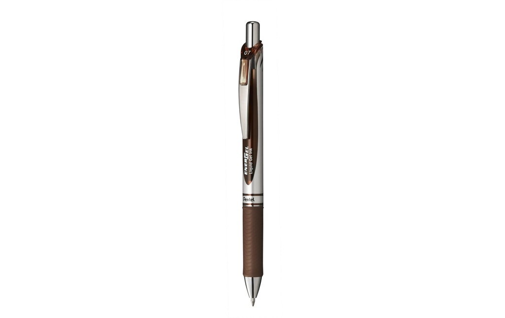 pentel Stylo à encre gel EnerGel 0.7 mm, Brun