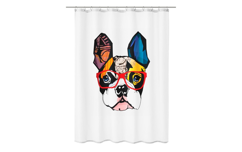 Kleine Wolke Rideau de douche Henry 180 x 200 cm, Multicolore