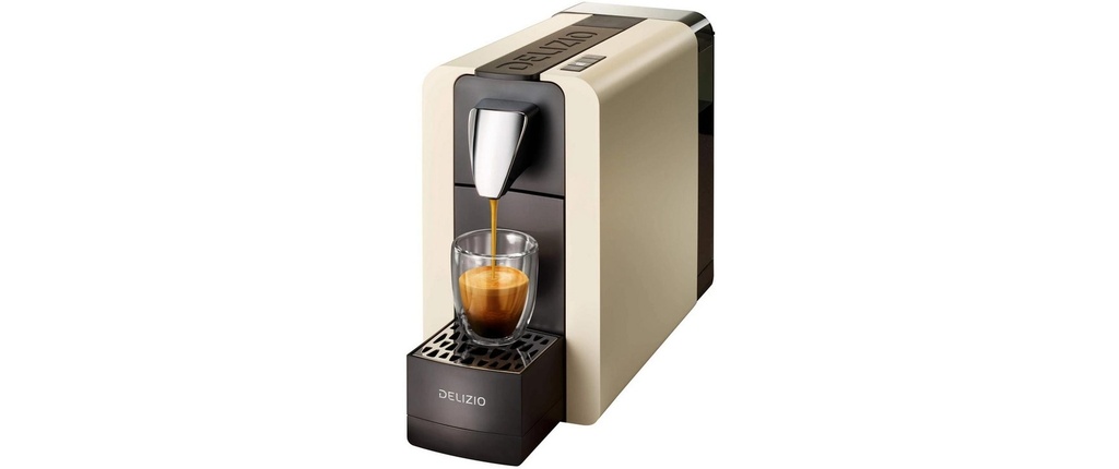 Delizio Cafetière à capsules Compact One II Cream White