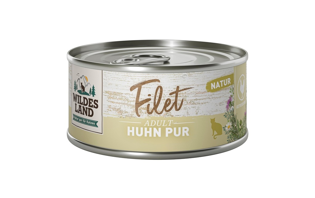 Wildes Land Collation pour chat Filet de poulet pur 12 x 80 g
