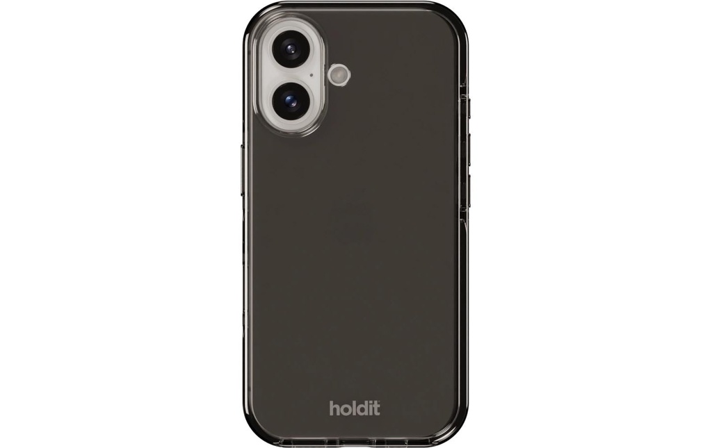 Holdit Coque arrière Seethru iPhone 16 Noir