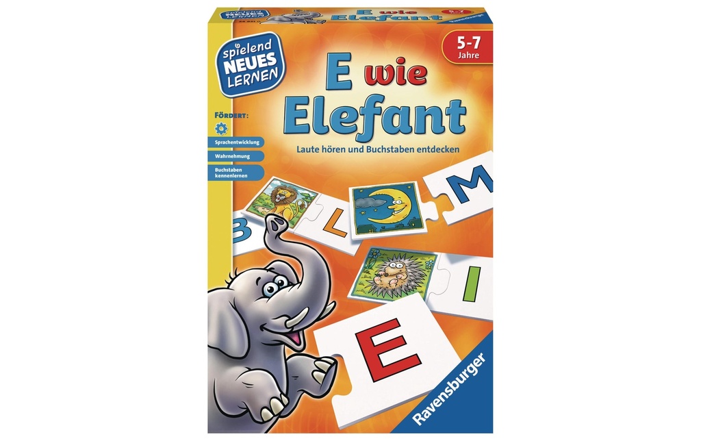 Ravensburger Jeux d’enfant E wie Elefant