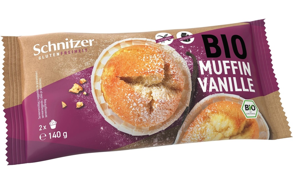 Schnitzer Pâtisserie Bio Muffin Vanille sans gluten 140 g