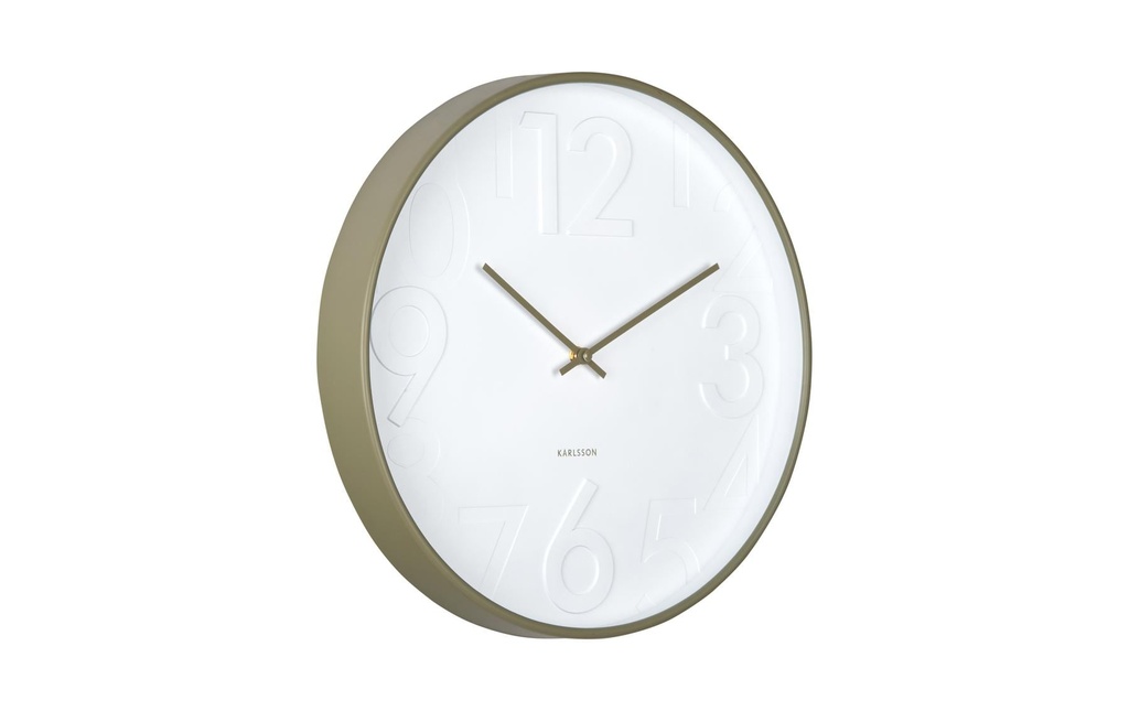 KARLSSON Horloge murale Ayuno Ø 40 cm, Vert